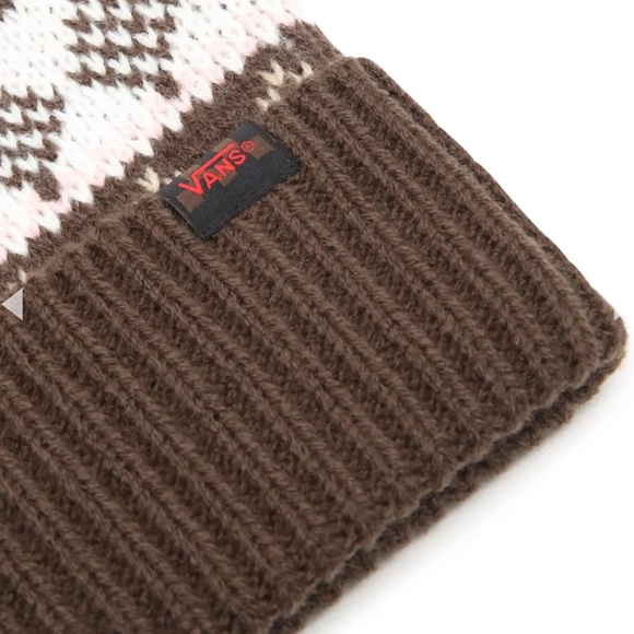 Vans MN VANS Jucti Brown Ornament Beanie Winter Fall Hat Women Men VN0A5… - Picture 10 of 16